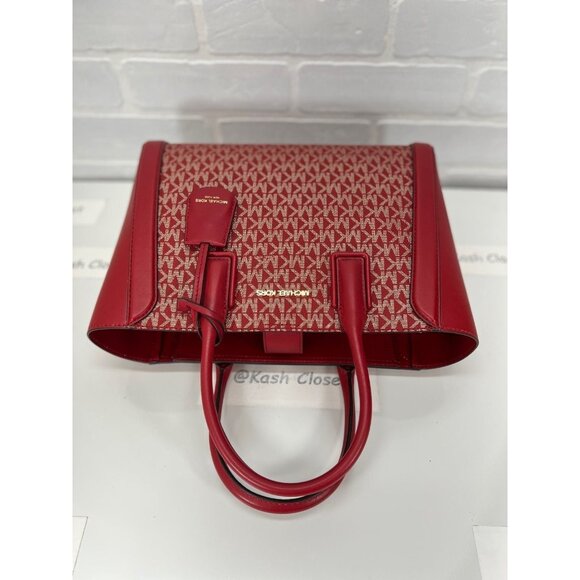 Michael Kors satchel kali medium ipad case tote shoulder bag chili pale gold - Picture 12 of 12